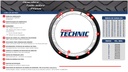 Llanta para moto 100/80-18 (TL) Tipo Tubular Modelo SPEED Marca Technic Brasil